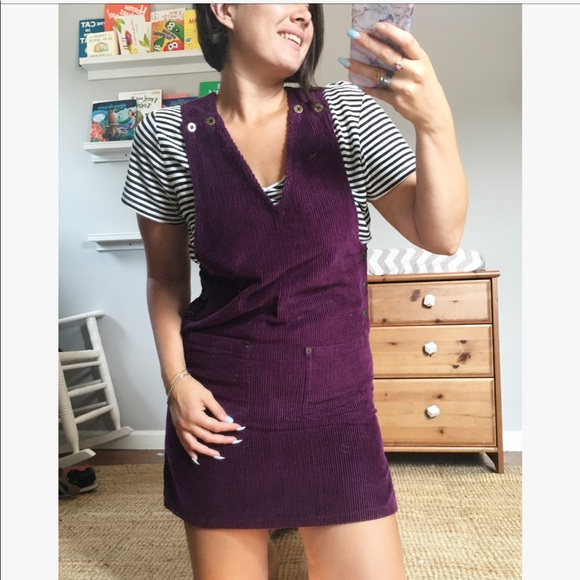 Purple corduroy dress Clearance